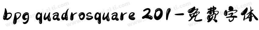 bpg quadrosquare 201字体转换